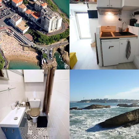 Studio Biarritz 2 Personnes Face A L'Ocean Proche Plages Port